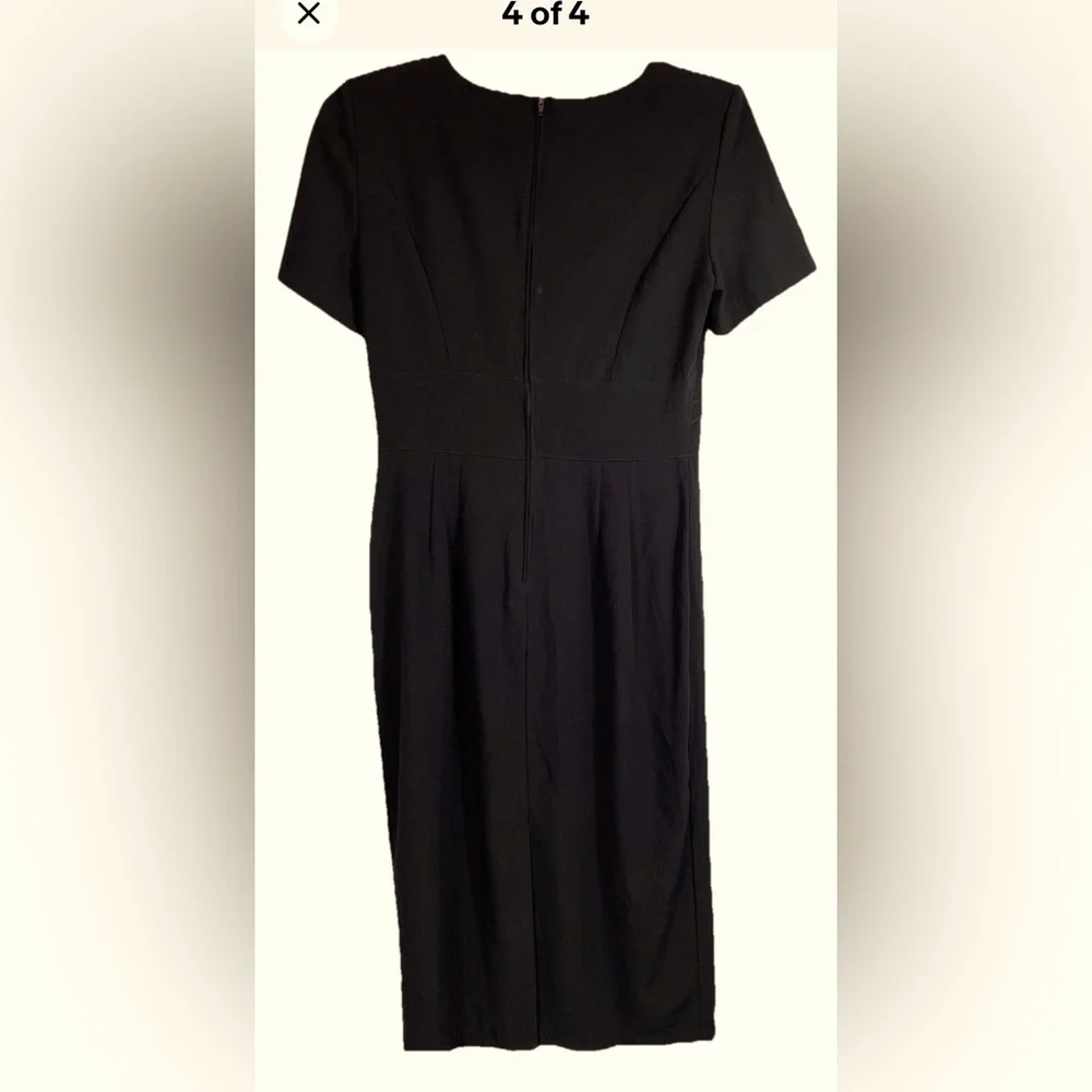 Kathie Lee Collection Black Midi Dress